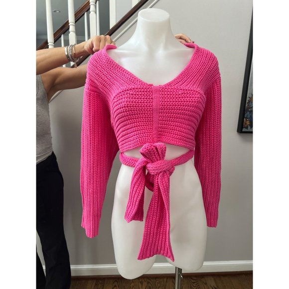 ATOIR Perfect Game Knit Sweater in Rouge Pink - Size Small - Picture 6 of 9